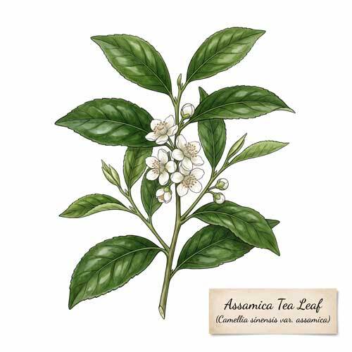 Whole Assamica Tea Leaf (Camellia sinensis var. assamica) botanical ingredient for wholesale tea blends