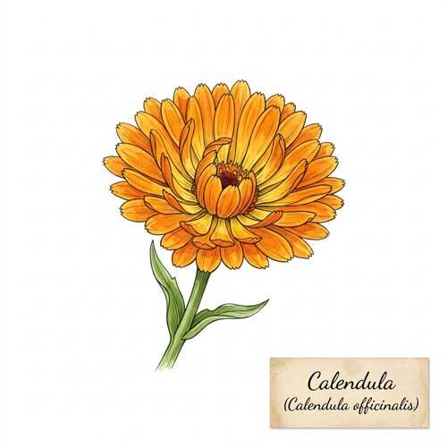Whole Calendula (Calendula officinalis) botanical ingredient for wholesale tea blends
