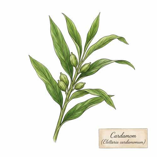 Whole Cardamom (Elettaria cardamomum) botanical ingredient for wholesale tea blends