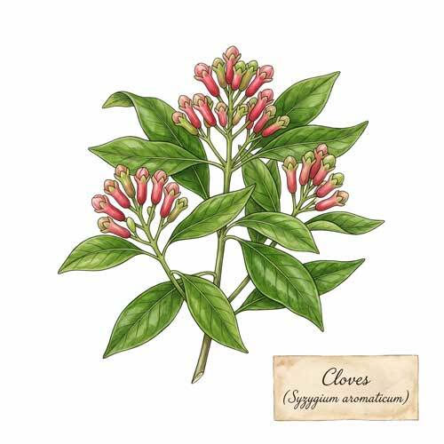 Whole Cloves (Syzygium aromaticum) botanical ingredient for wholesale tea blends
