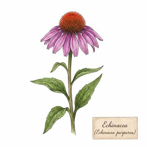 Whole Echinacea (Echinacea purpurea) botanical ingredient for wholesale tea blends