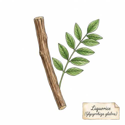 Whole Liquorice (Glycyrrhiza glabra) botanical ingredient for wholesale tea blends