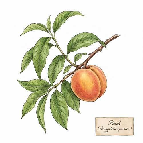 Whole Peach (Amygdalus persica) botanical ingredient for wholesale tea blends