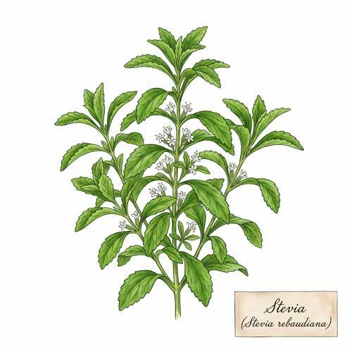 Whole Stevia Leaves (Stevia rebaudiana) botanical ingredient for wholesale tea blends